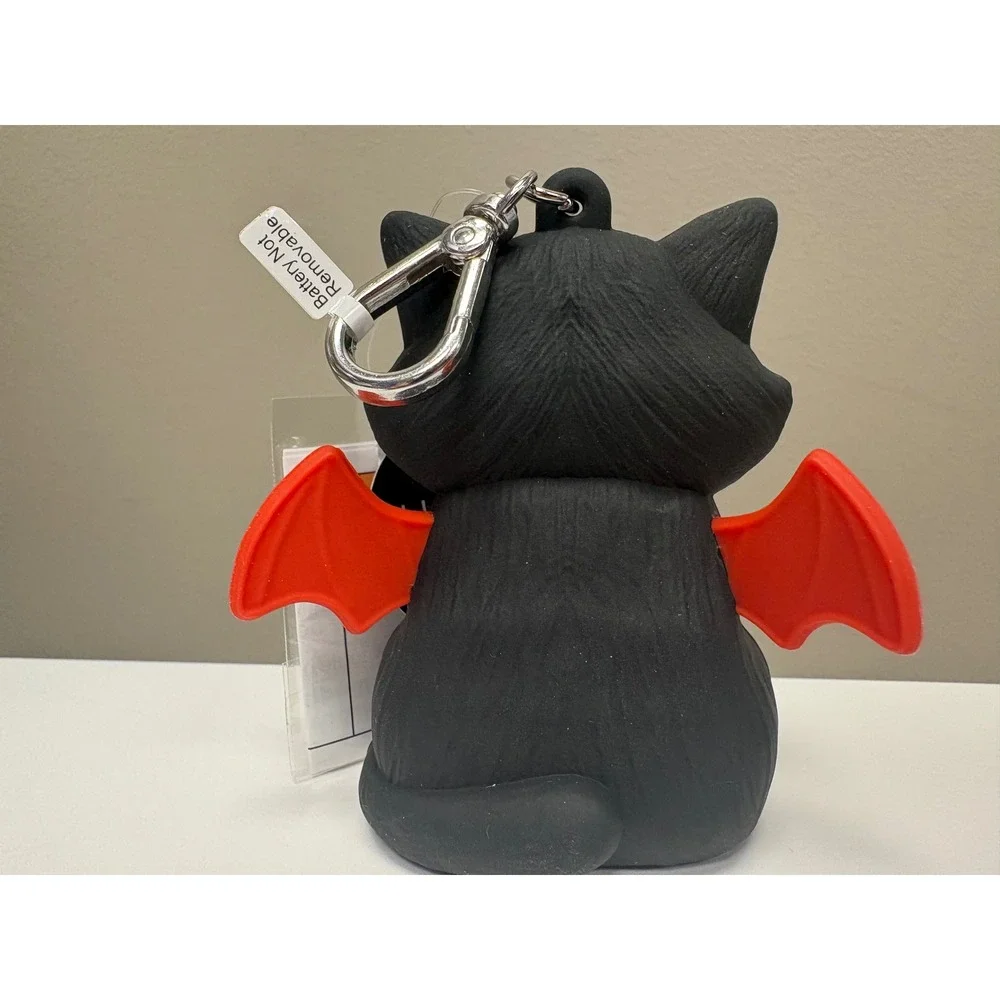 Bath & Body Works Light Up Spooky Kitty Cat w/ Pumpkin PocketBac Holder NWT